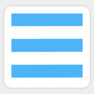 Blue and White Stripes 1 Sticker